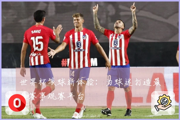 世界杯滚球新体验：为球迷打造最佳赛事观赛平台